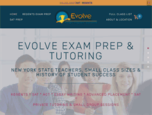 Tablet Screenshot of evolveexamprep.com